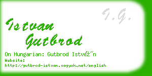 istvan gutbrod business card